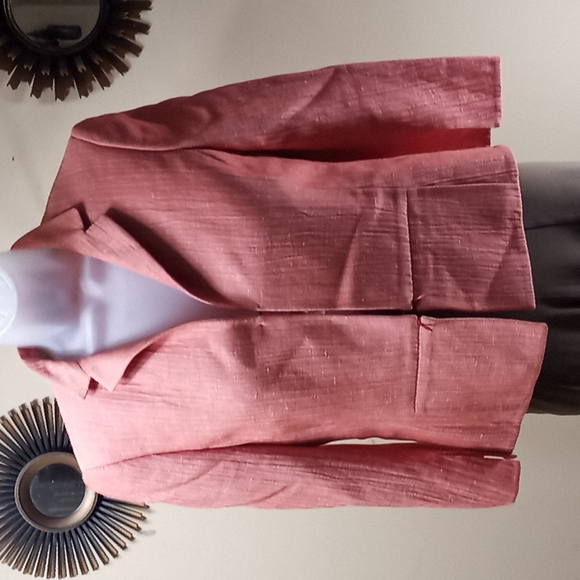 AKRIS wool/linen notch collar blazer US12 F44 D42 sz.6 - Picture 1 of 6